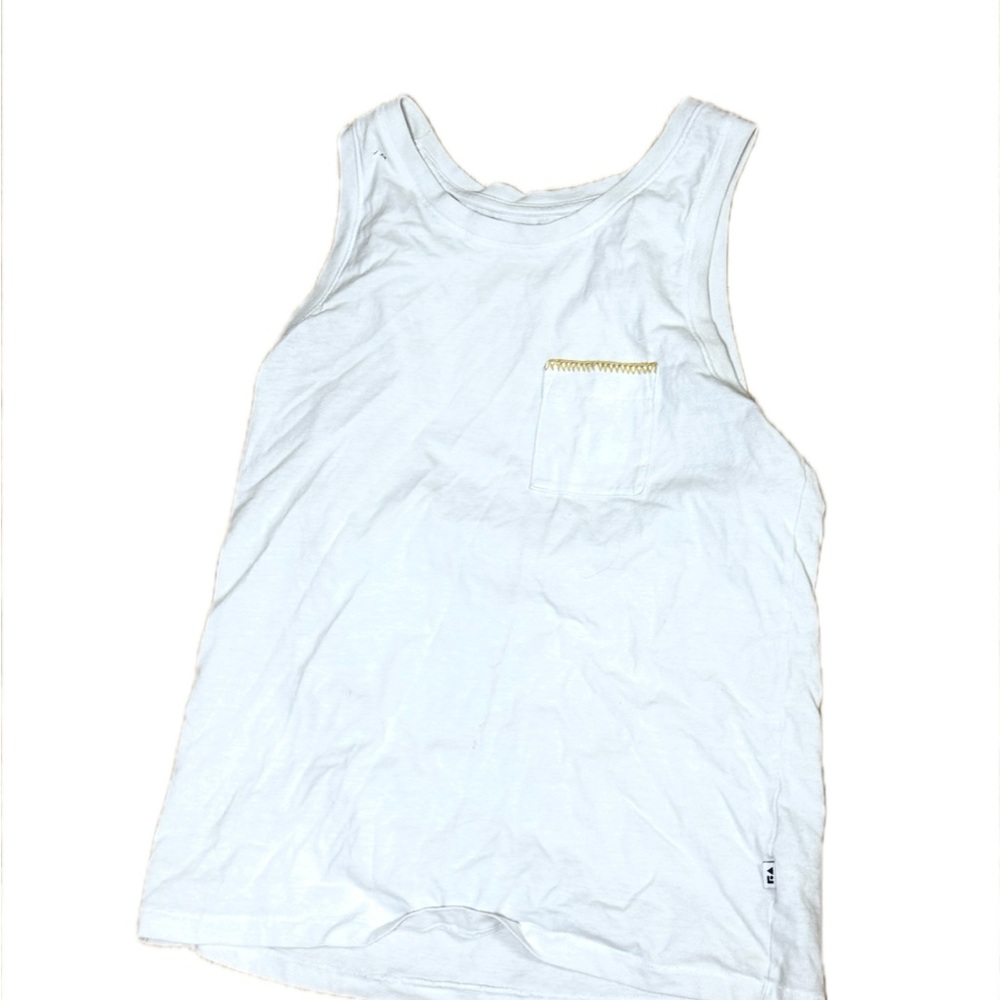 Classic White Cotton Tank Top